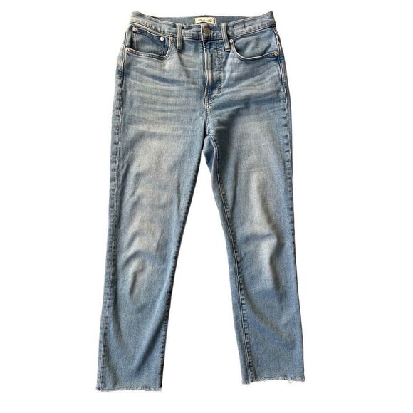 Madewell The Perfect Vintage Straight Jeans size 27 Light Blue Wash Denim - Picture 1 of 8